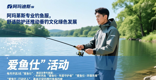 阿玛迪斯专业钓鱼服，舒适防护还推动垂钓文化绿色发展