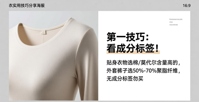 买衣服总踩雷？学会看面料成分，轻松避坑