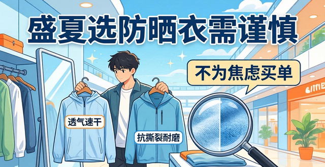 盛夏选防晒衣需谨慎！聚焦关键指标，避开这些消费陷阱